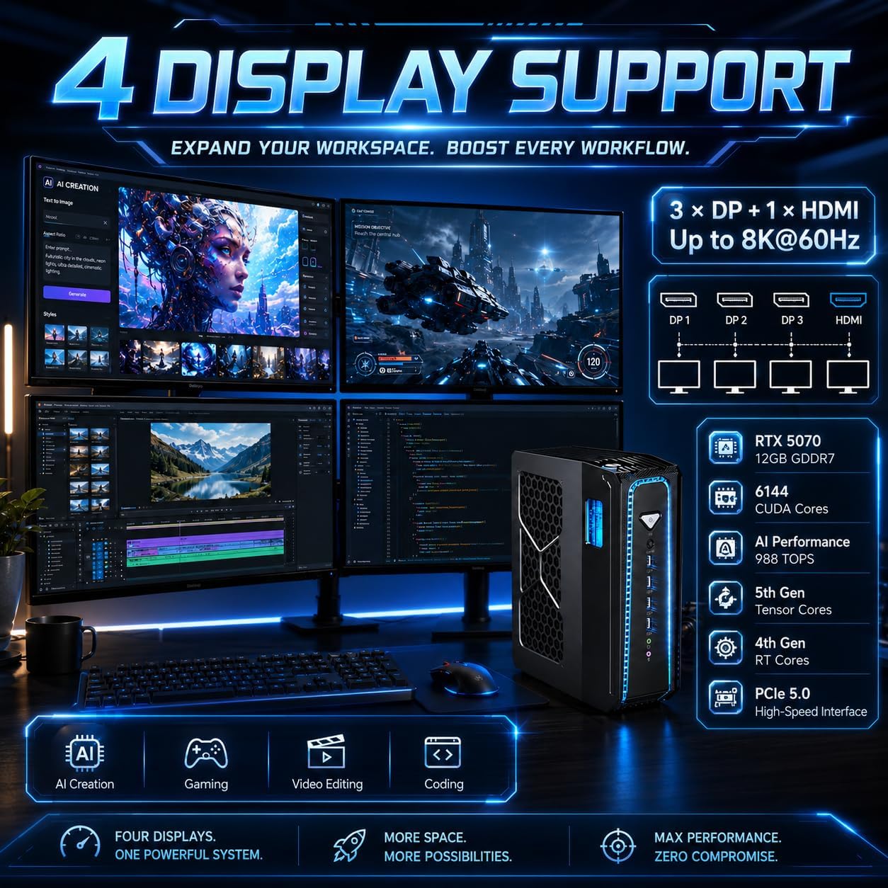Mini PC Msecore com Resfriamen - Desktop Gaming Gpu 32Gb avaliação e preço