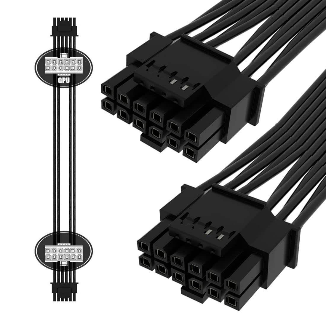 12VHPWR ATX3.0 PCI-E 5.0 Cabo  - Dual 8Pin To 16Pin 12Vhpwr Cable avaliação e preço