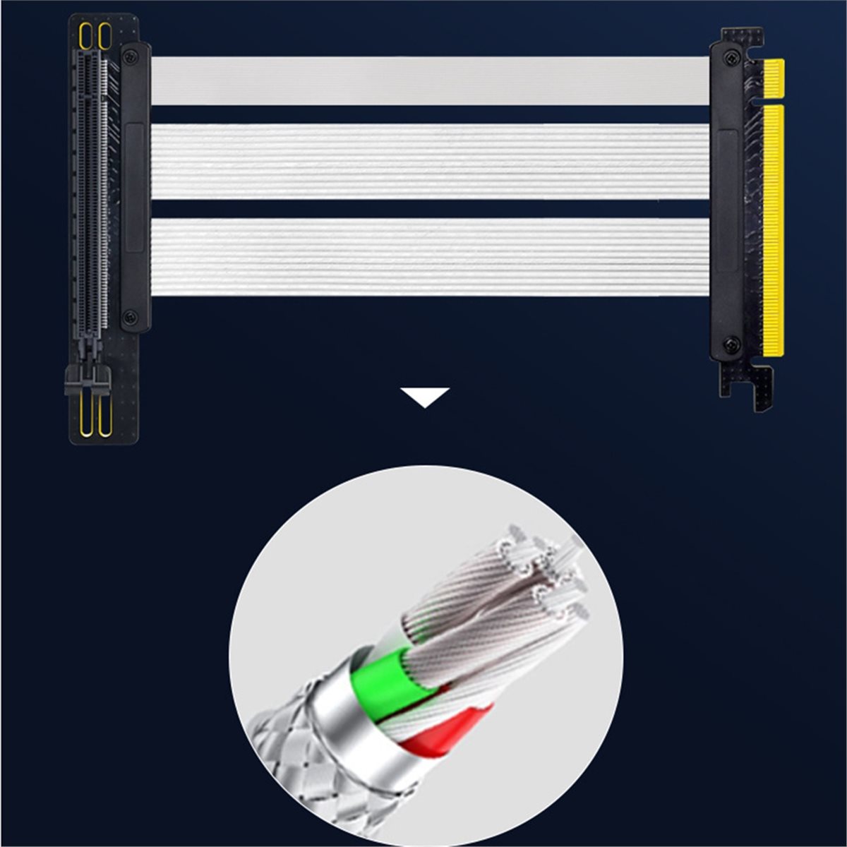 Cabo Riser PCIe 5.0 X16 para R - Pcie 5.0 Gpu Riser Cable avaliação e preço