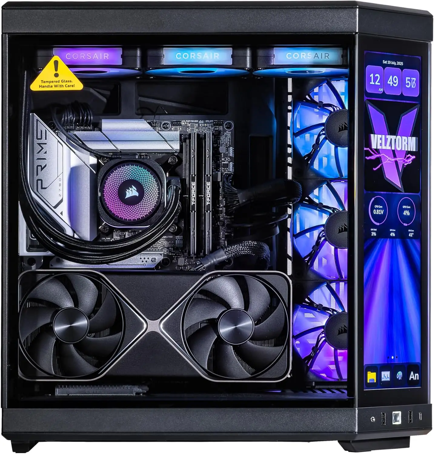 PC Gamer de Mesa Velztorm LCD  - Rtx 5080 16Gb avaliação e preço